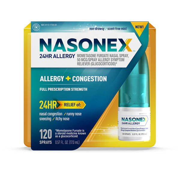 Nasonex 24HR Allergy Relief Nasal Spray, Non-Drowsy Allergy Medicine
