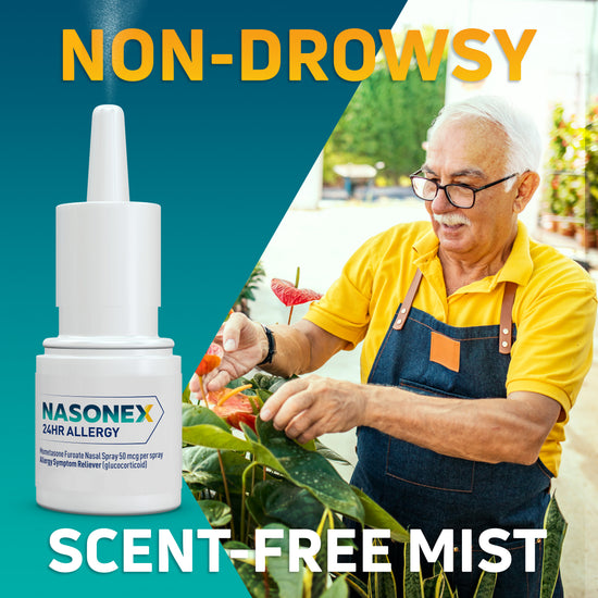 Nasonex 24HR Allergy Relief Nasal Spray, Non-Drowsy Allergy Medicine Nasonex 24HR Allergy Relief Nasal Spray, Non-Drowsy Allergy Medicine
